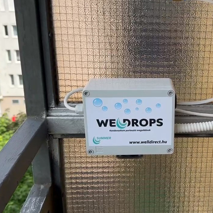 WellDrops klíma kondenzvíz porlasztó rendszer